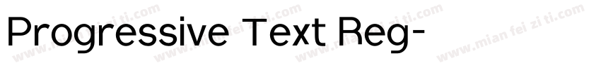 Progressive Text Reg字体转换